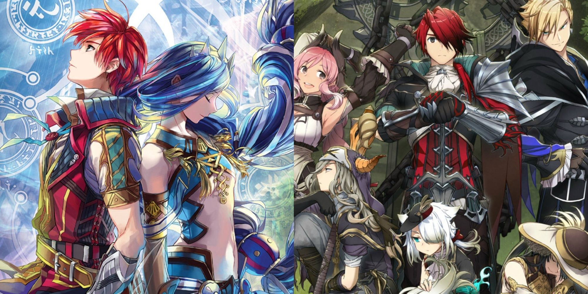 Ys 8 and Ys 9 Adol and main characters