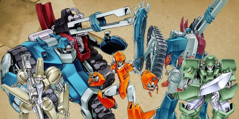 The Machina monsters from Yu Gi Oh