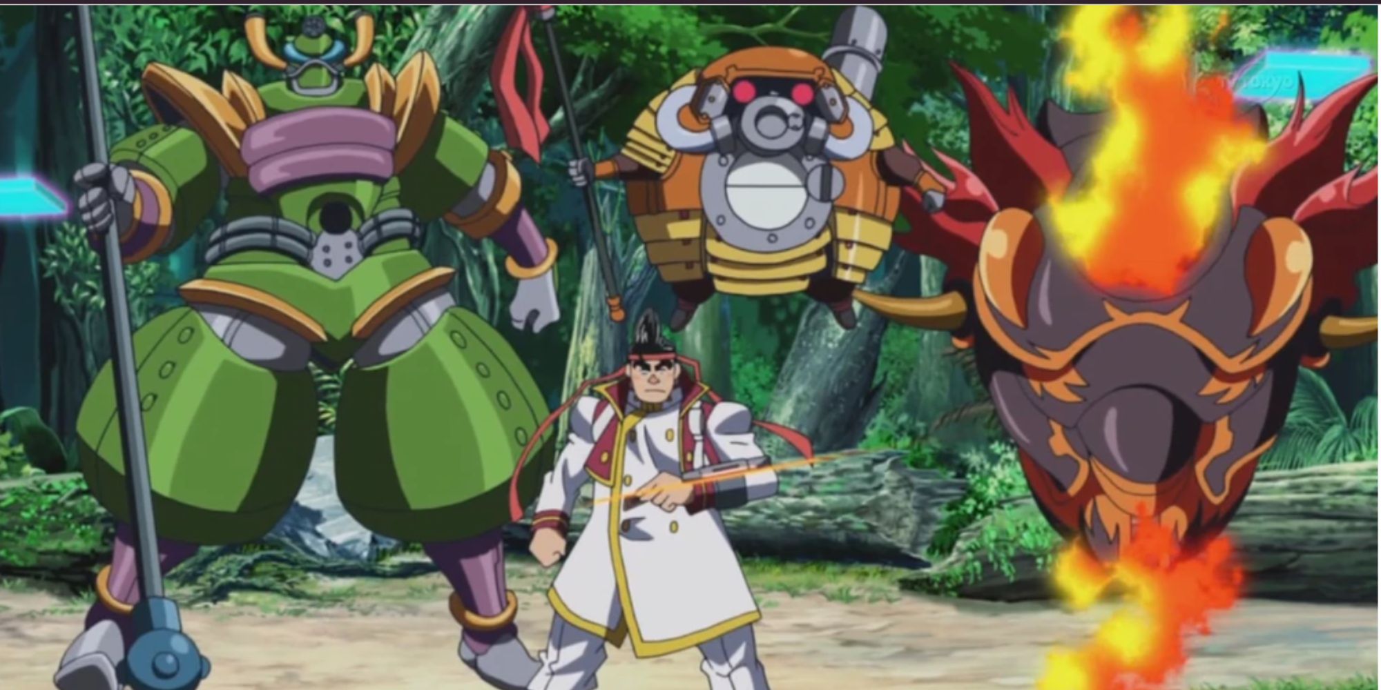 The Superheavy Samurai monsters from Yu Gi Oh