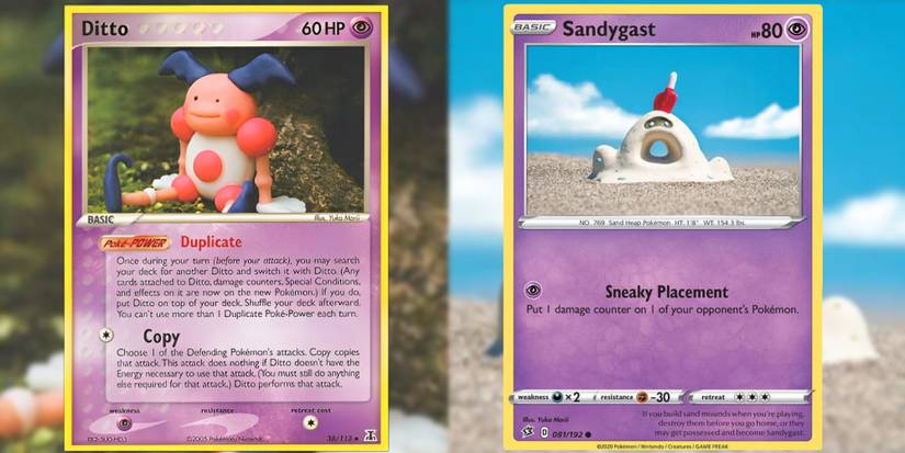 Ditto and Sandygast cards by Yuka Morii