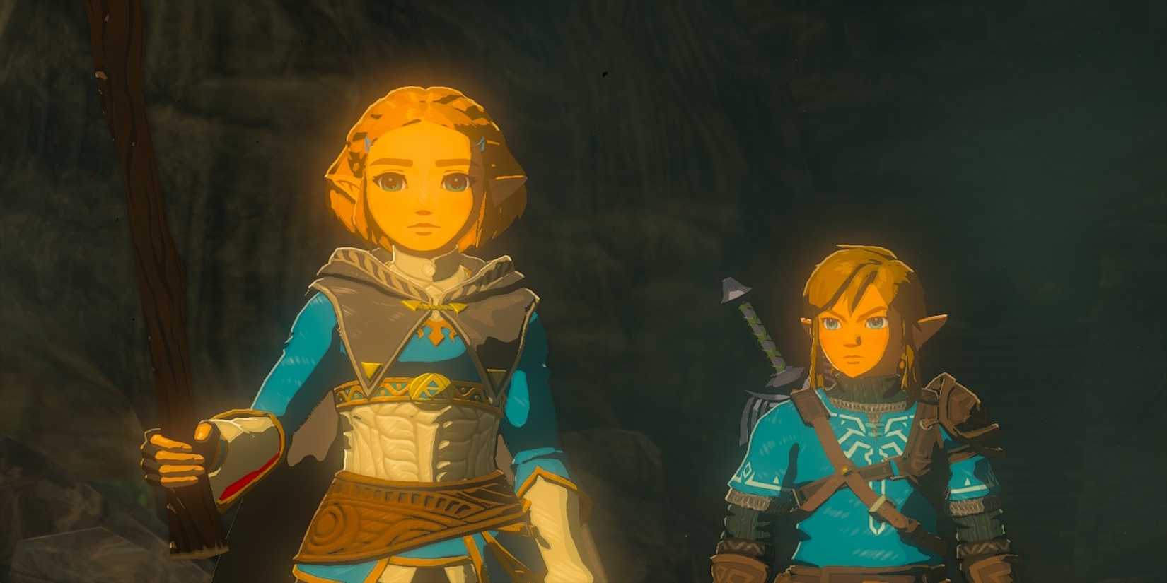 Zelda and Link in The Legend of Zelda Tears of the Kingdom