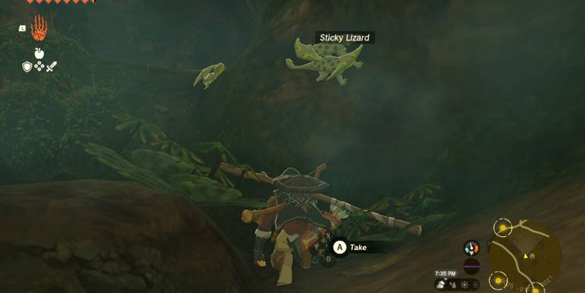 Zelda Tears of the Kingdom Sticky Lizard