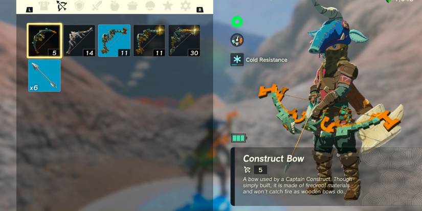 Zelda Tears of the Kingdom Best Early Weapons Fuse Construct Bow