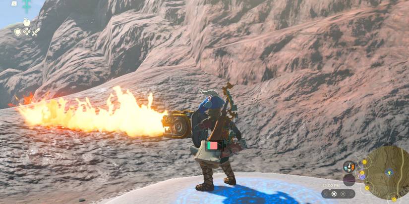 Zelda Tears of the Kingdom Best Early Weapons Fuse Shield Flame Emitter