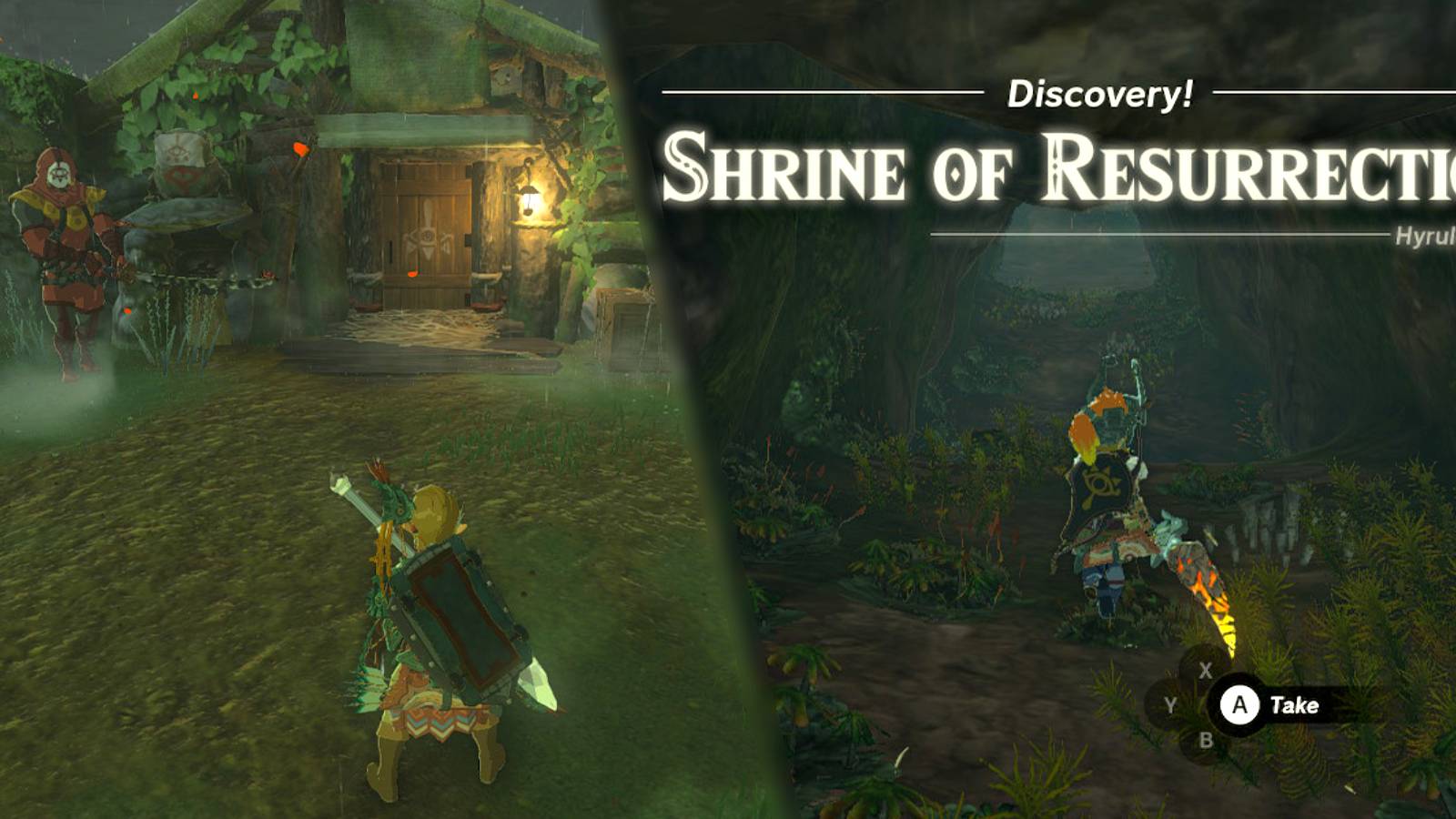 Zelda Tears of the Kingdom Breath of the Wild Great Plateau Location Differences