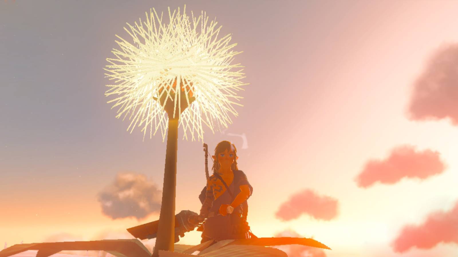 Link solving dandelion Korok puzzle