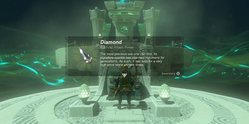 Zelda Tears of the Kingdom - Finding A Diamond In A Raurus Blessing Chest Reward Shrine