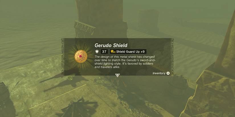 Zelda Tears of the Kingdom - Finding A Gerudo Shield From The Chest That Dropped From A Shock Like Like
