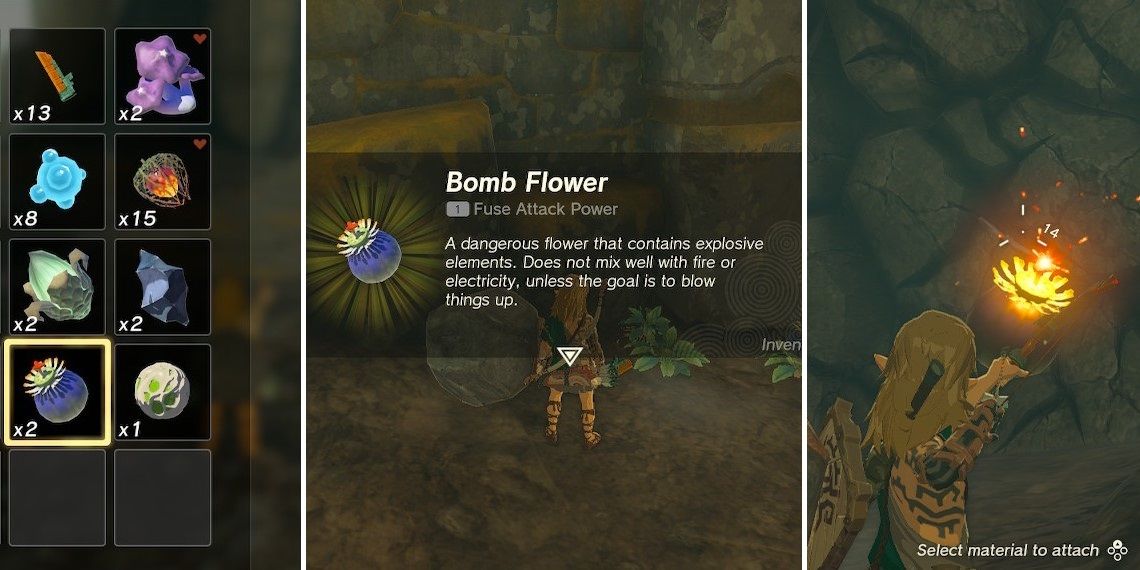 Zelda: Tears of the Kingdom - How to Get and Use Bomb Flowers