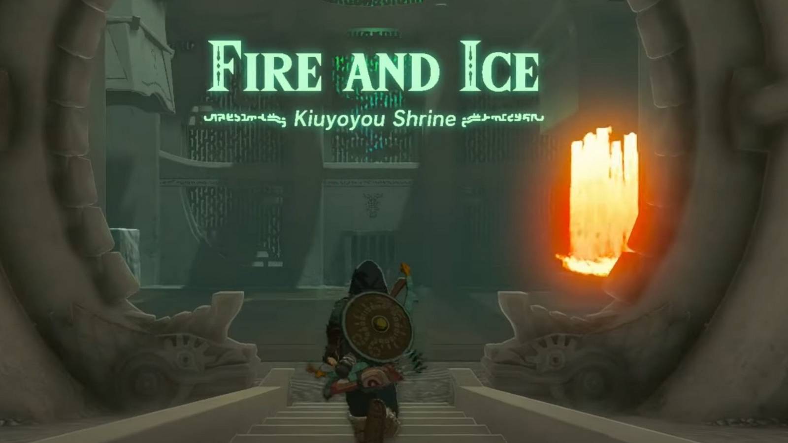 Zelda Tears of the Kingdom - Kiuyoyou Shrine Walkthrough (Fire and Ice)