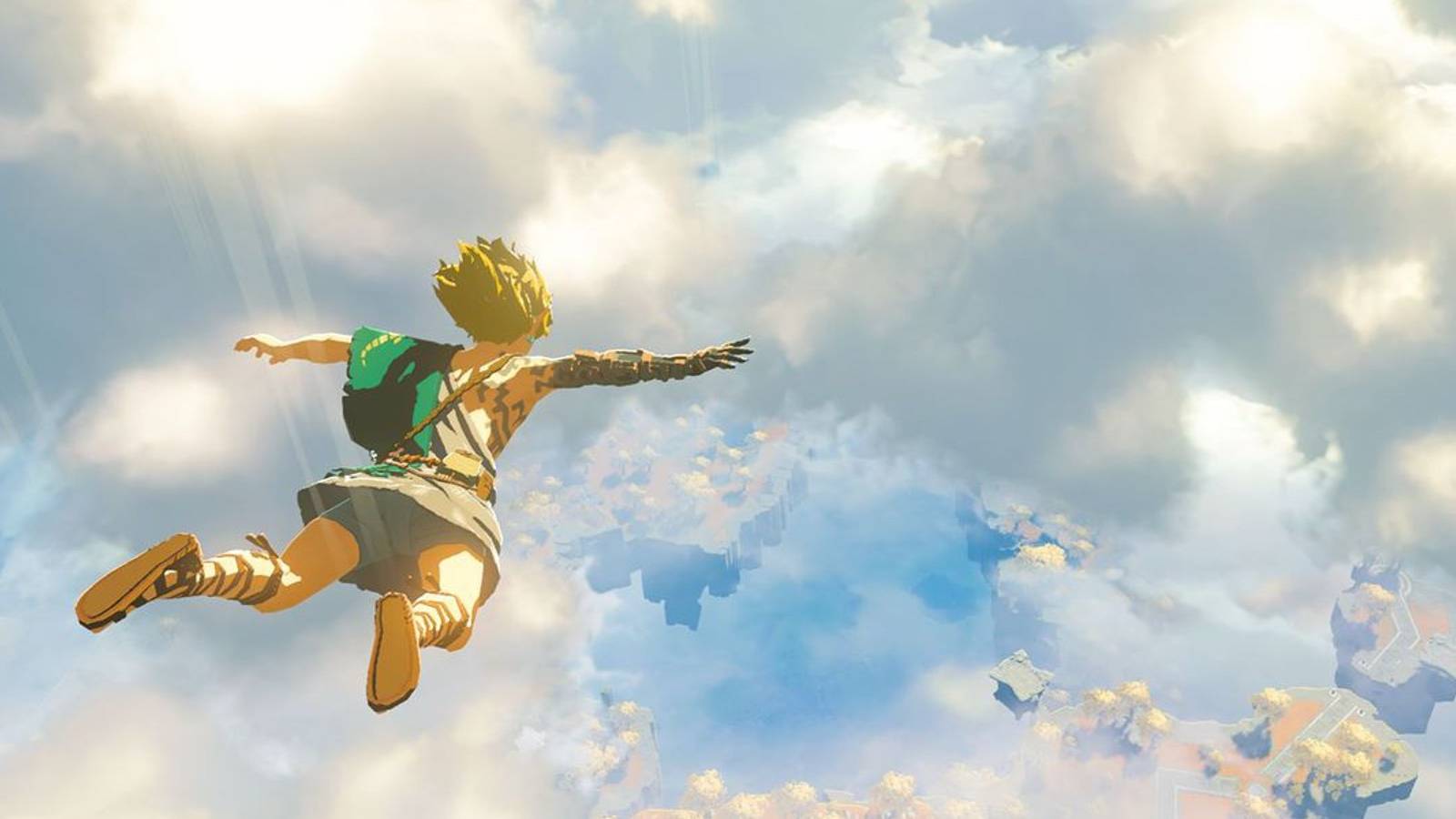 zelda tears of the kingdom link skydiving