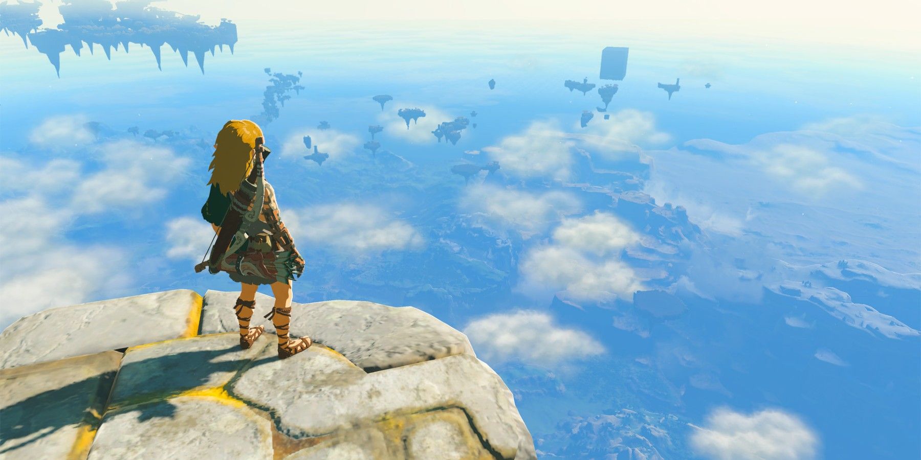 zelda tears of the kingdom link standing ledge