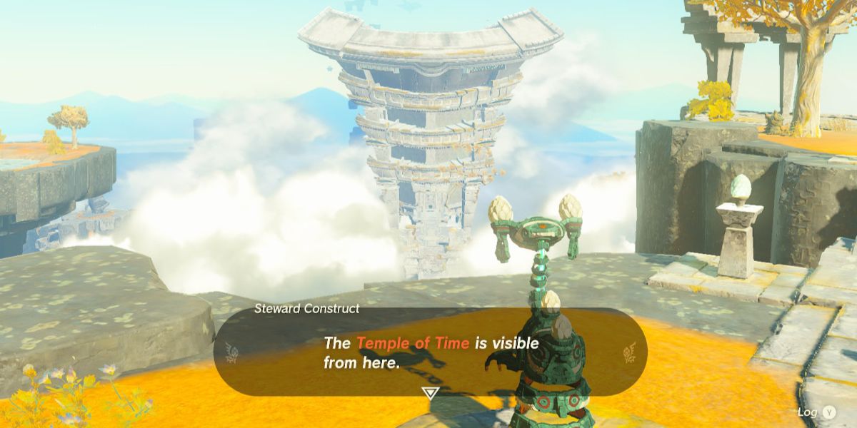Zelda Tears of the Kingdom Sky Island Temple of Time Steward Construct