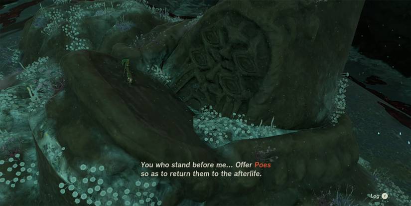 Zelda Tears Of The Kingdom - Talking To The Plains Bargainer Statue