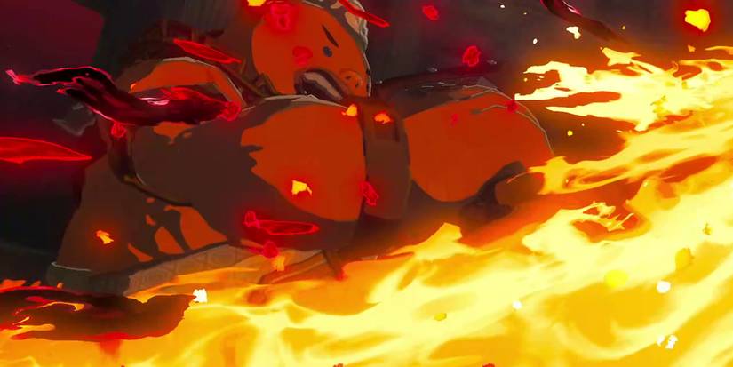 Zelda Tears of the Kingdom - Yunobo Swinging Cobble Crusher