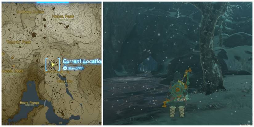 zelda totk frostbite trousers map