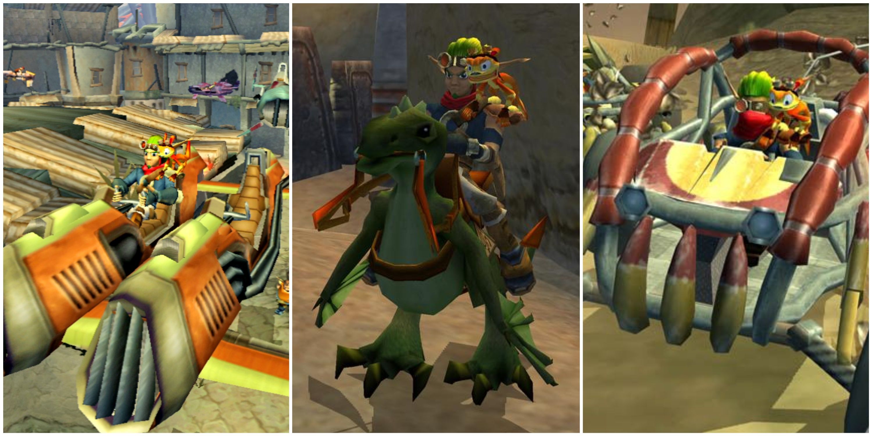 Zoomers in Jak 2 and a leaper lizard and car in Jak 3