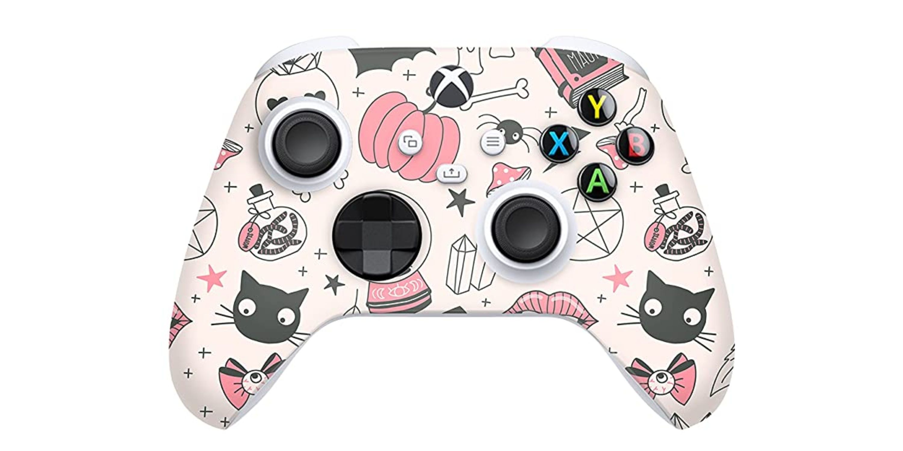 ZOOMHITSKINS Kawaii Black Cat Controller Skin