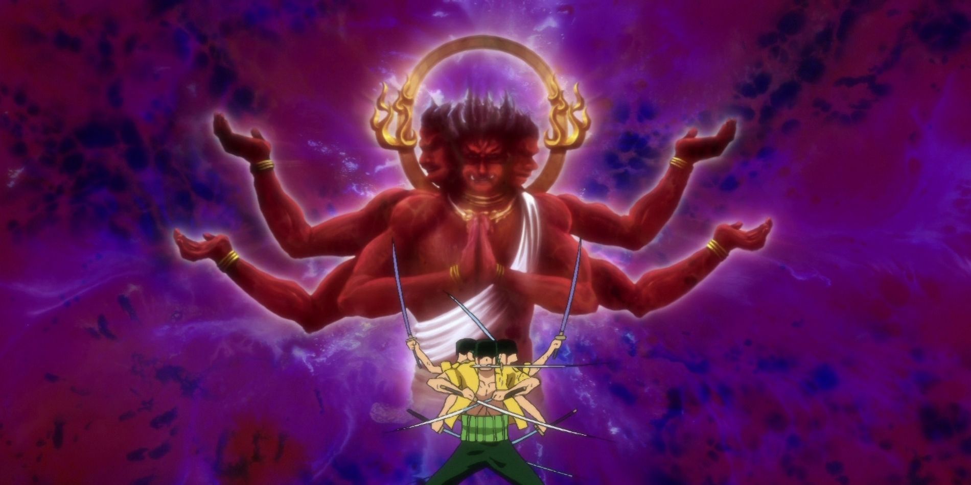 Zoro uses Asura for the first time