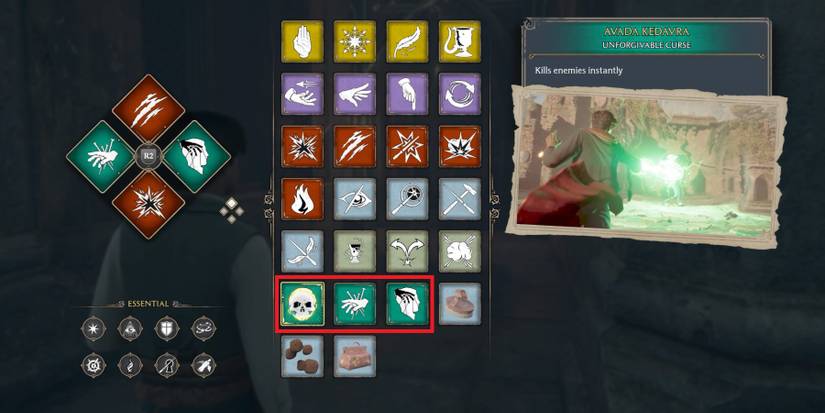 All spells in Hogwarts Legacy