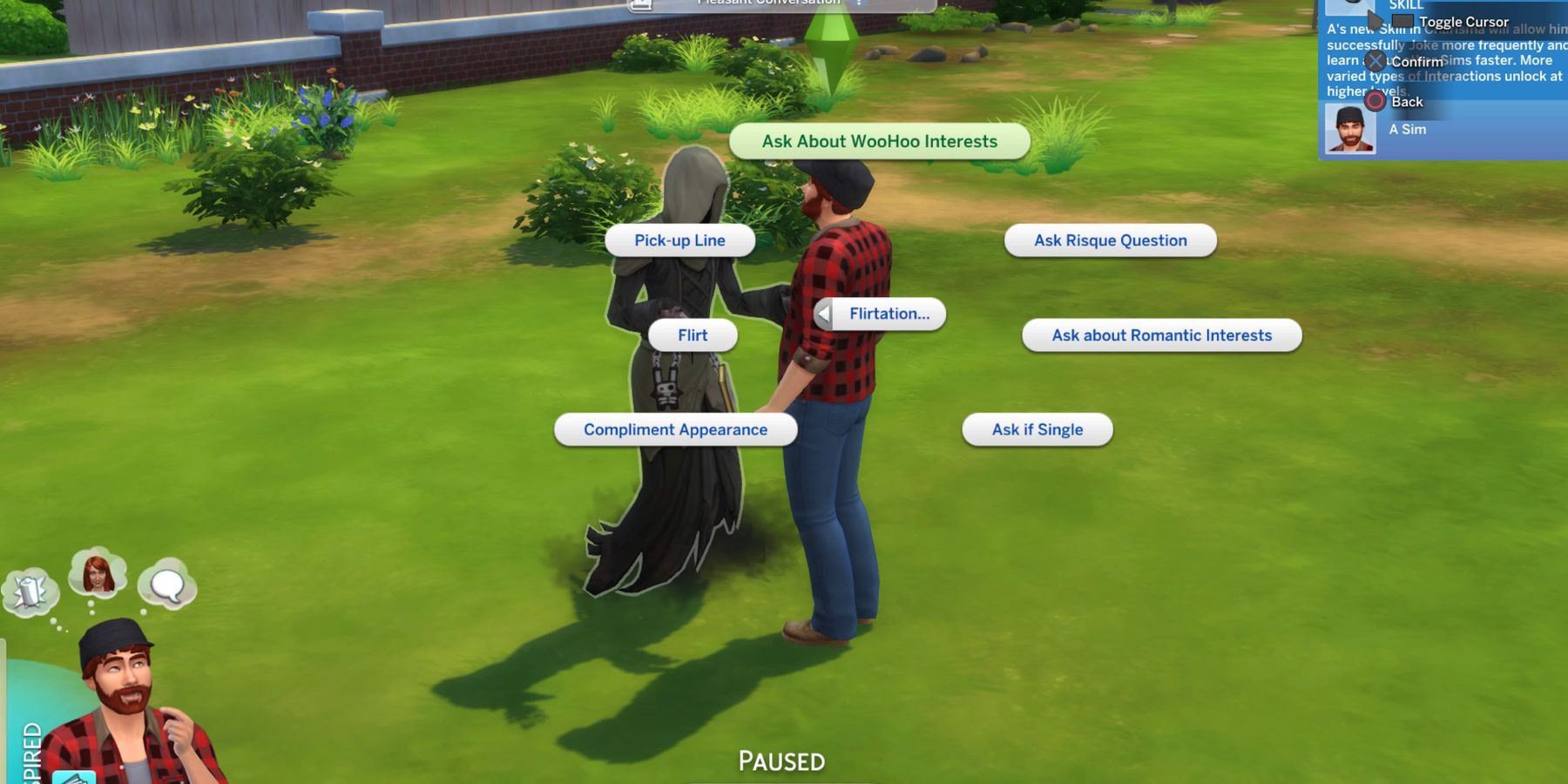The Grim Reaper in The Sims 4
