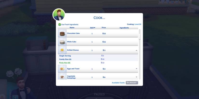 Making Grilled Cheese Sandwiches in The Sims 4