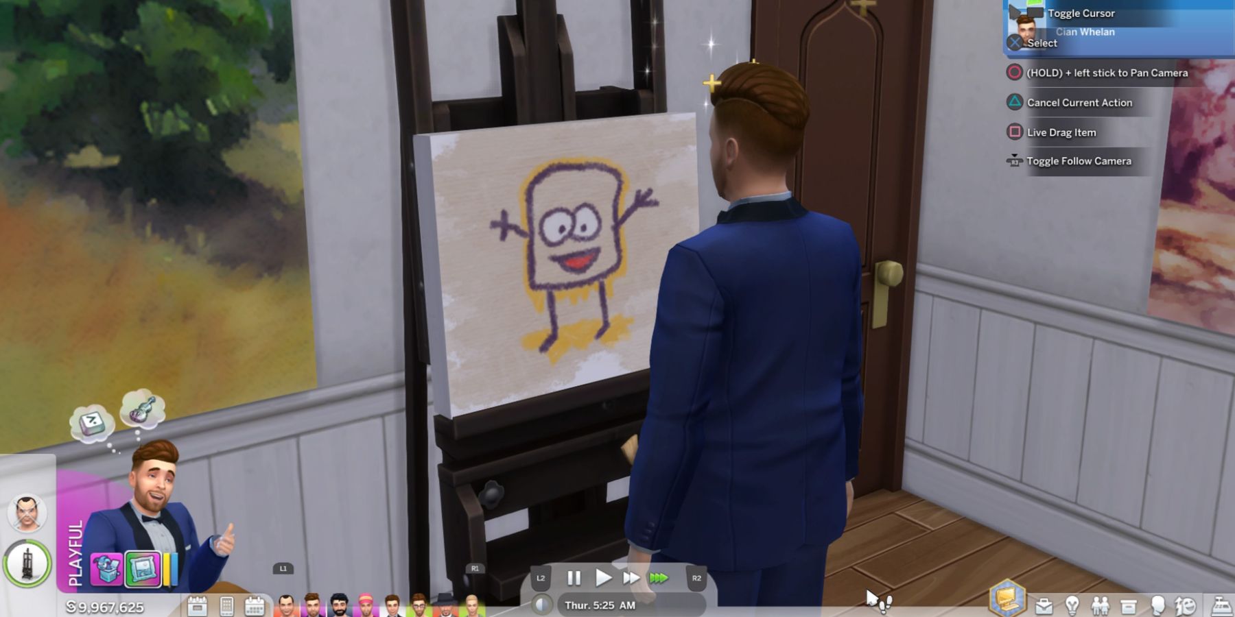Painting a Grilled Cheese Sandwich in The Sims 4