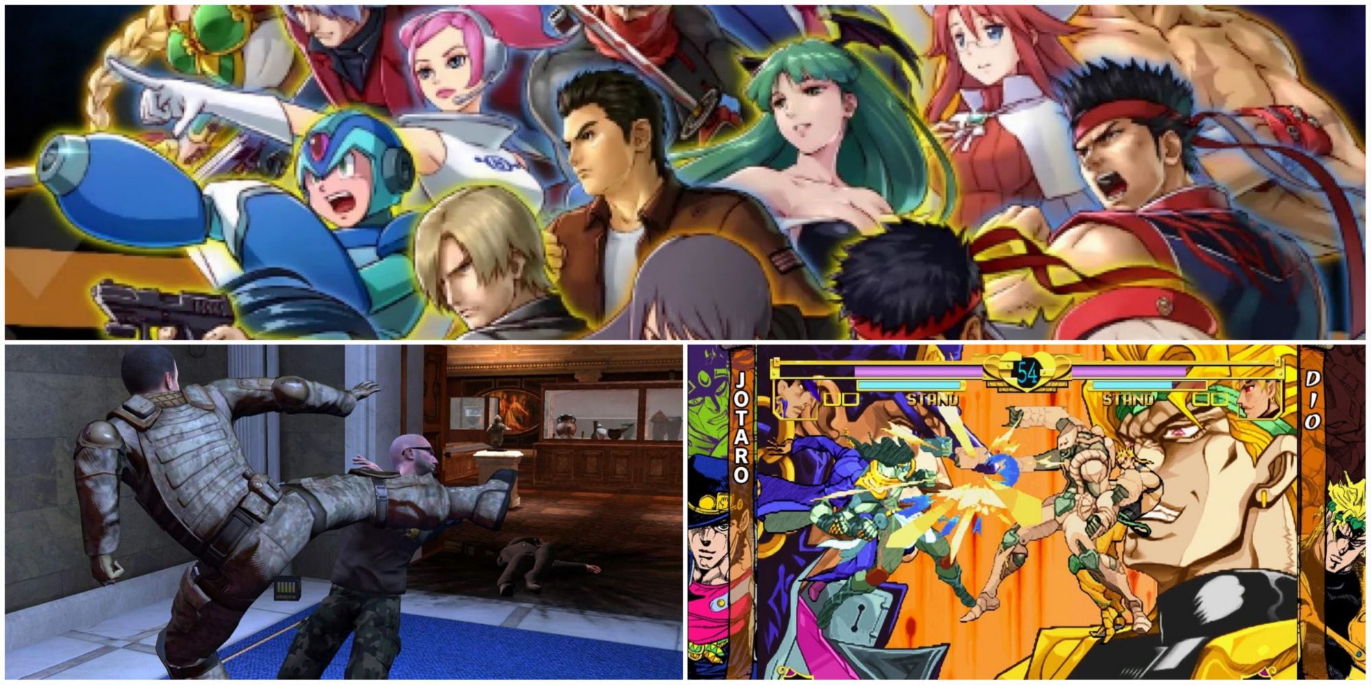 Delisted Games- Project X Zone 2 Alpha Protocol Jojo's Bizarre Adventure HD