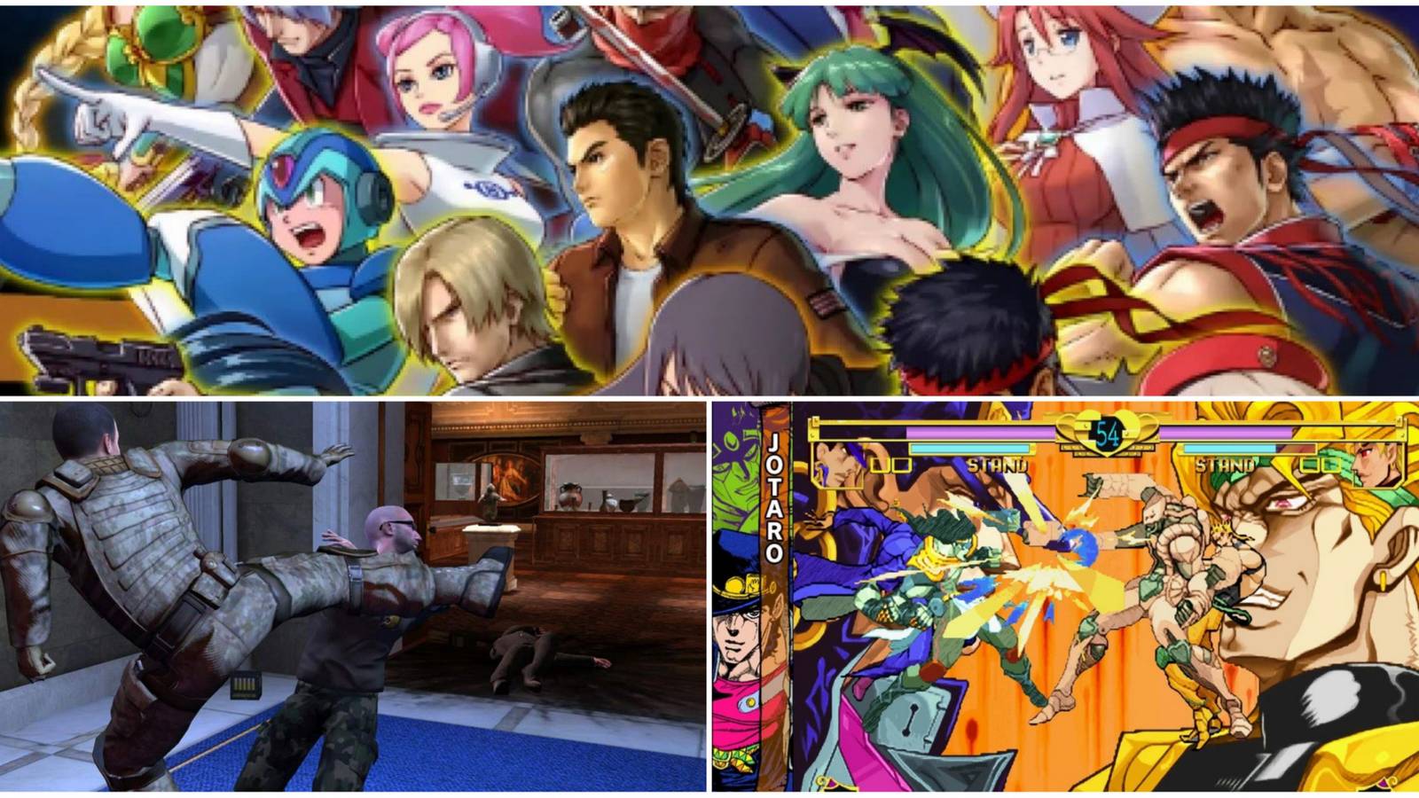 Delisted Games- Project X Zone 2 Alpha Protocol Jojo's Bizarre Adventure HD