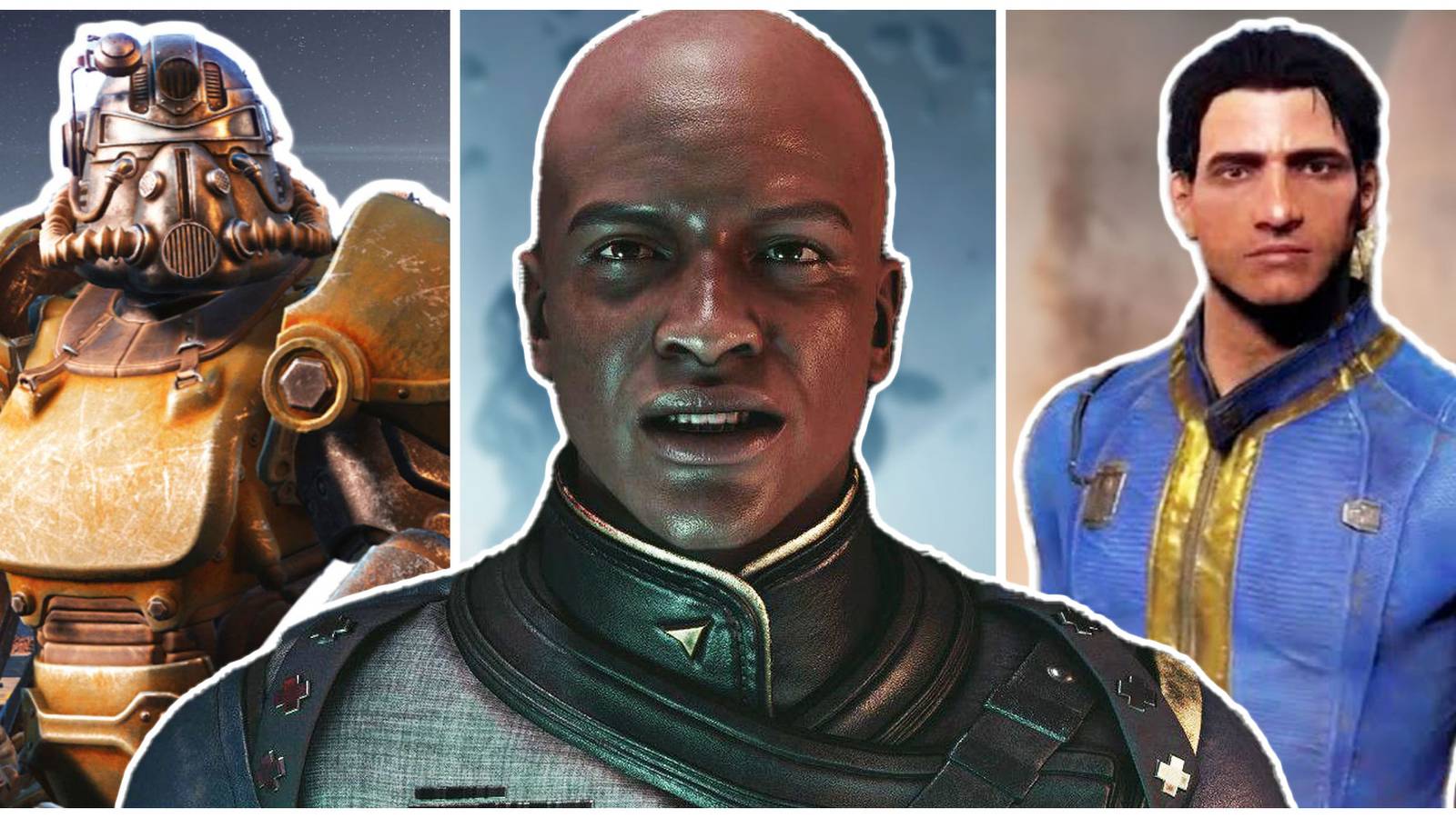 2 characters from Fallout 4 and one from Starfield