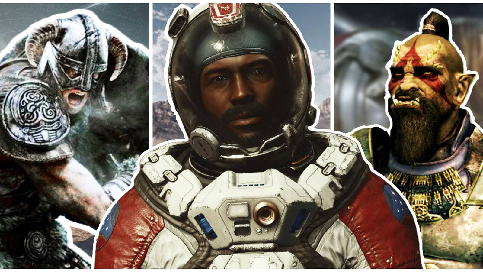 Characters from both Skyrim and Starfield
