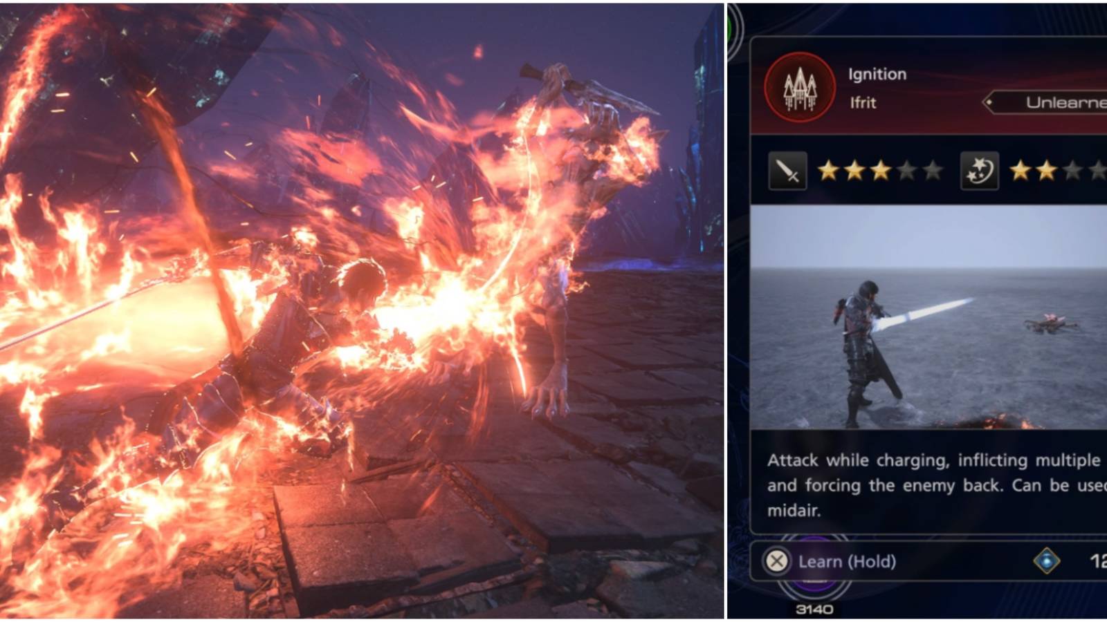 Clive unlocks the Ignition ability in Final Fantasy 16