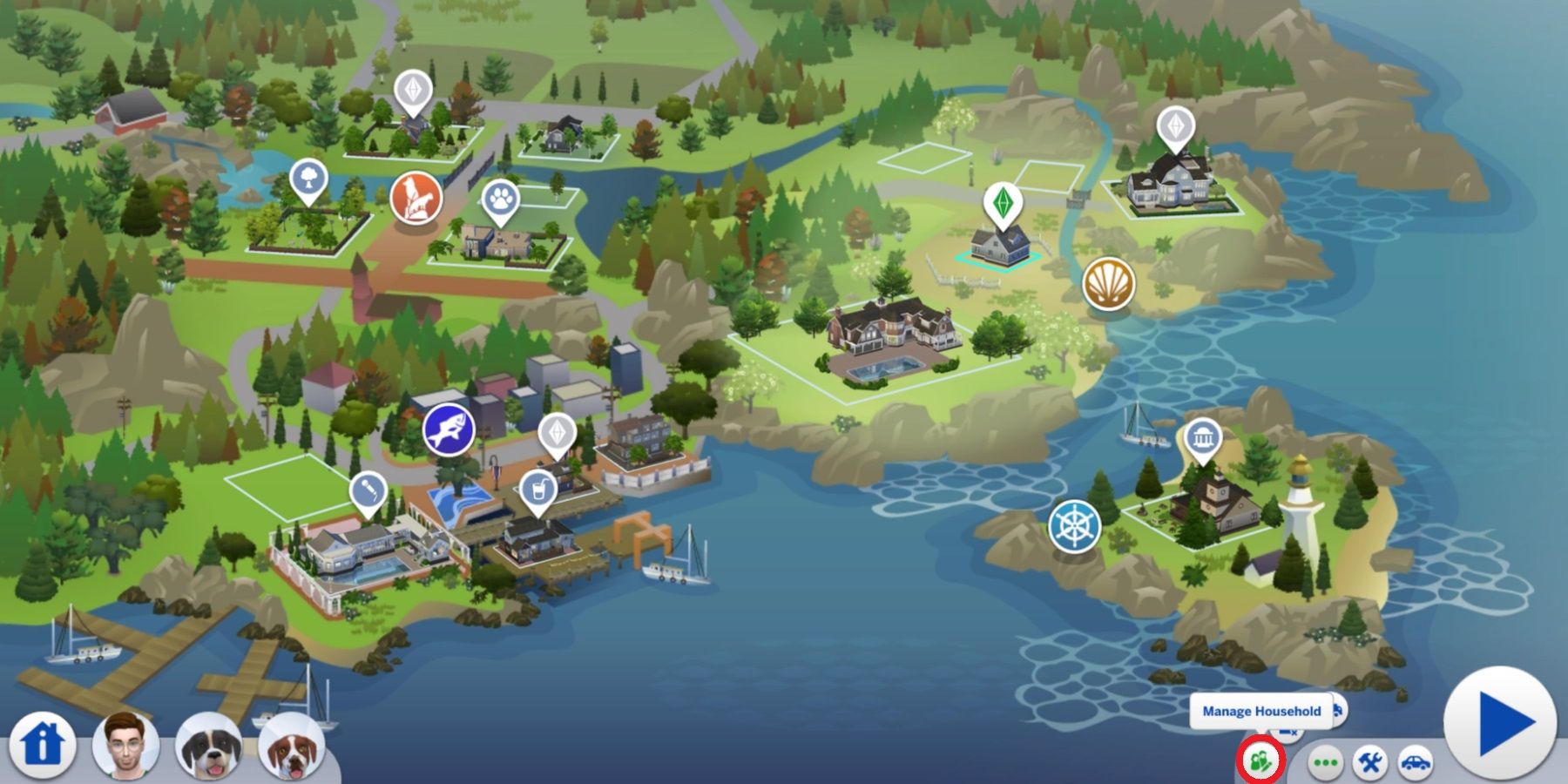 Brindleton Bay in The Sims 4