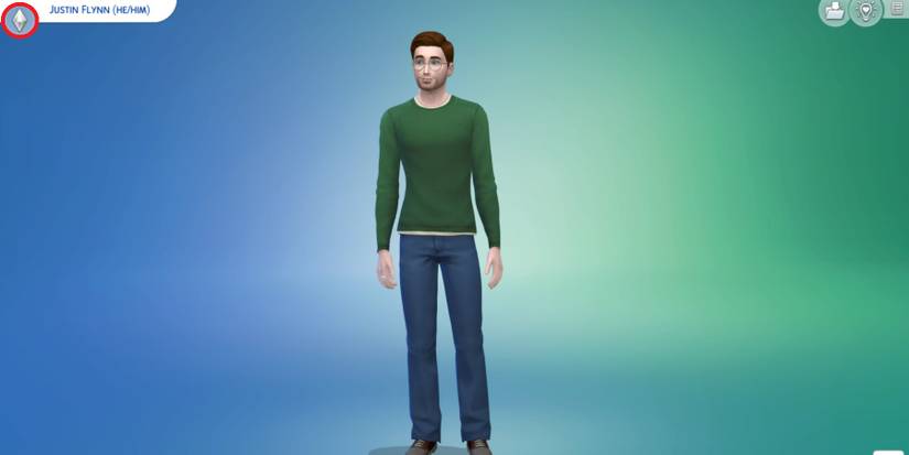 The character creation menu in The Sims 4