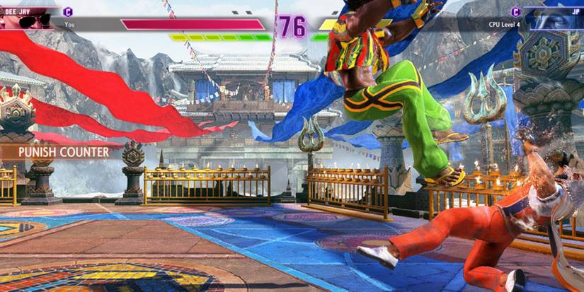 Dee jay hitting JP with a throw