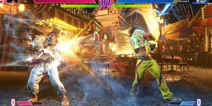 Dee Jay hits Ryu with Air Slasher