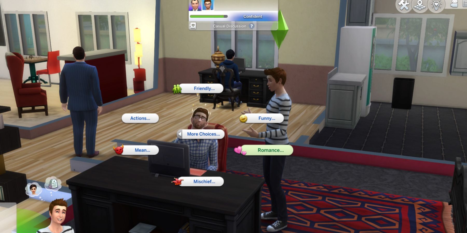 Romancing a Sim in The Sims 4