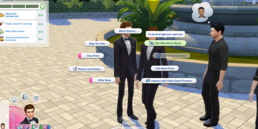 Getting married in The Sims 4