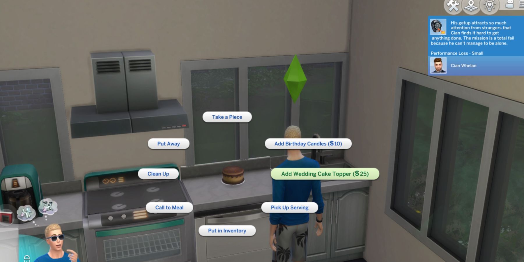 Creating a wedding cake in The Sims 4