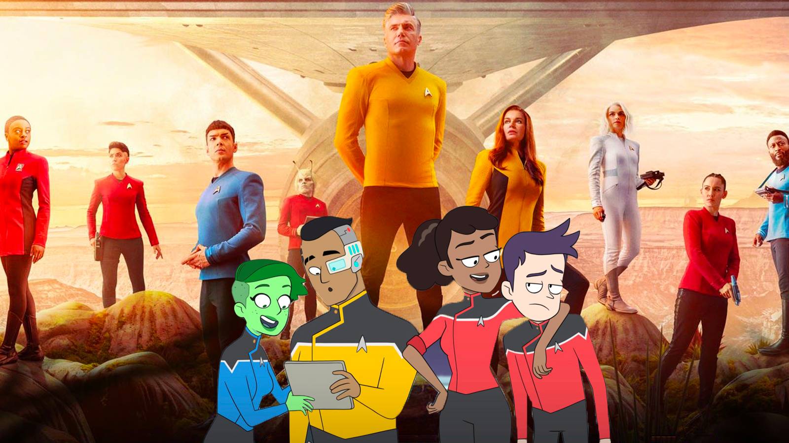 Star Trek Strange New Worlds Lower Decks Crossover