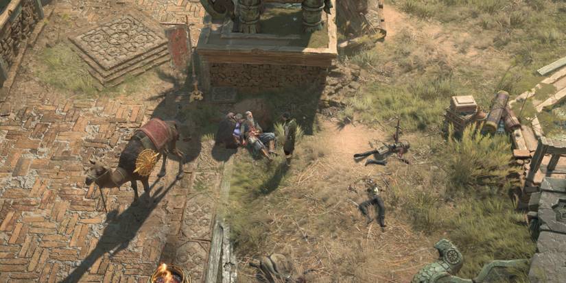 A cutscene featuring characters in Diablo 4