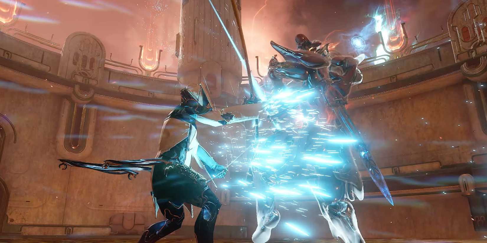 A Duel between two Warframes in Warframe