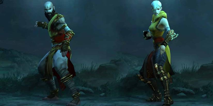 A male and female Monk in Diablo 3
