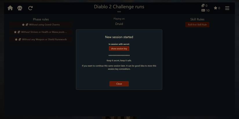 A sample of a D2 Challenge Run