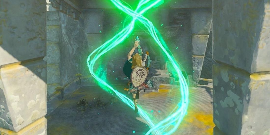 A super jump in The Legend of Zelda: Tears of the Kingdom