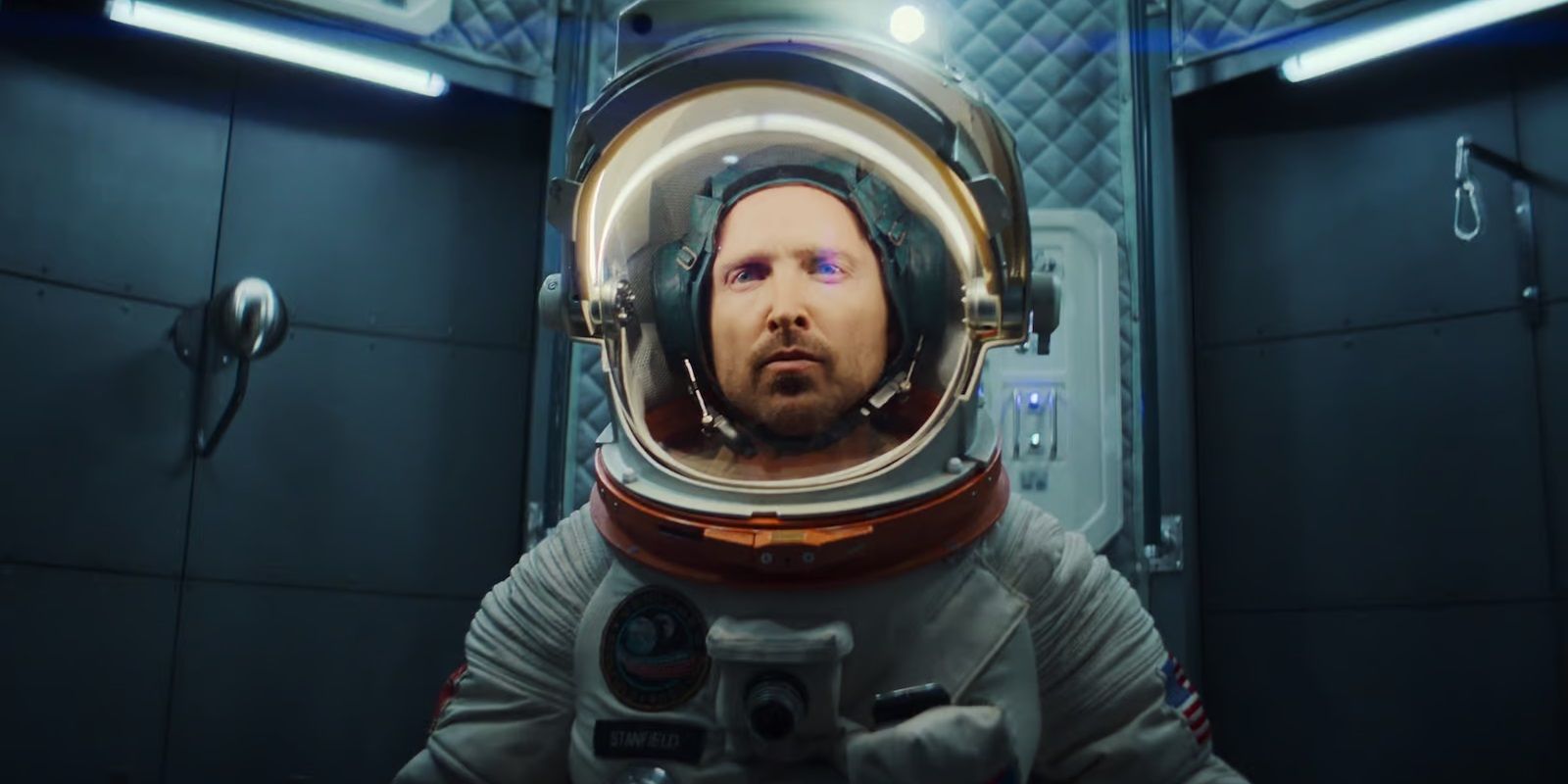 Aaron Paul in a space suit in Black Mirror