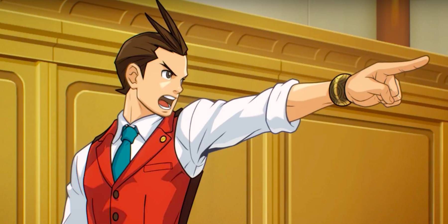 Apollo pointing in Apollo Justice: Ace Attorney