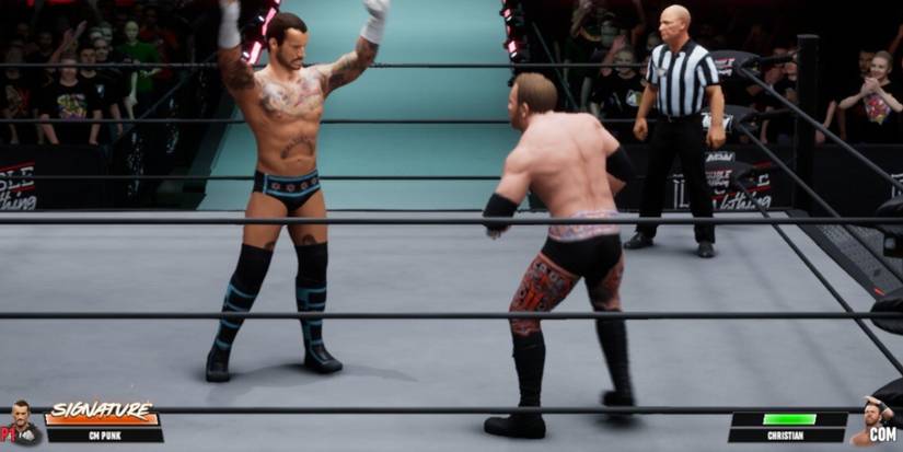 AEW Fight Forever -  CM Punk taunting Christian Cage