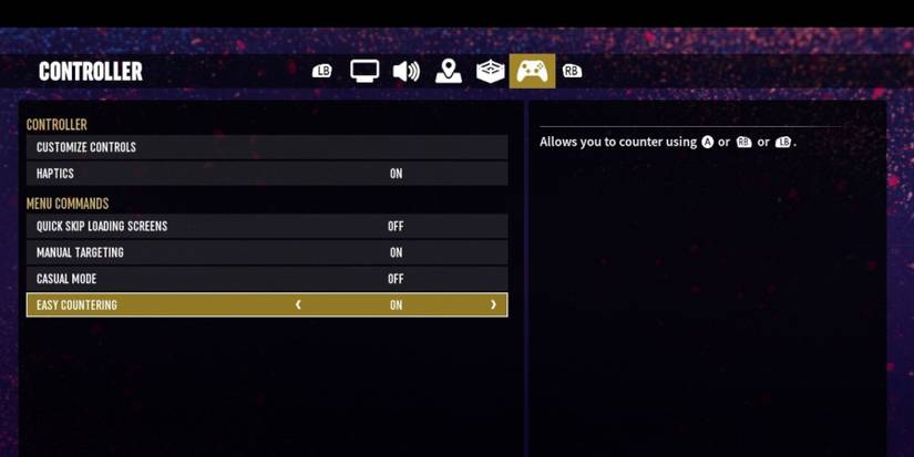 AEW Fight Forever -  control opttions