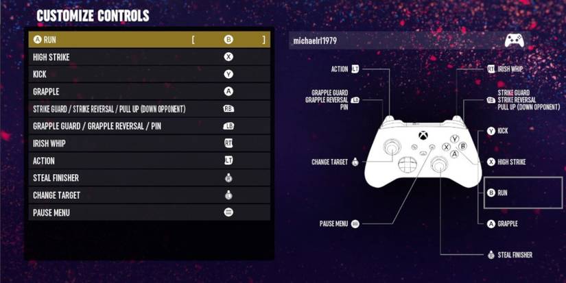 AEW Fight Forever - default control system